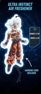 PumpCar car air freshener 2-piece double-sided Goku Ultra Instinct hanging cherry-scented for rearview mirror Car Interior Accessories Household Gifts…