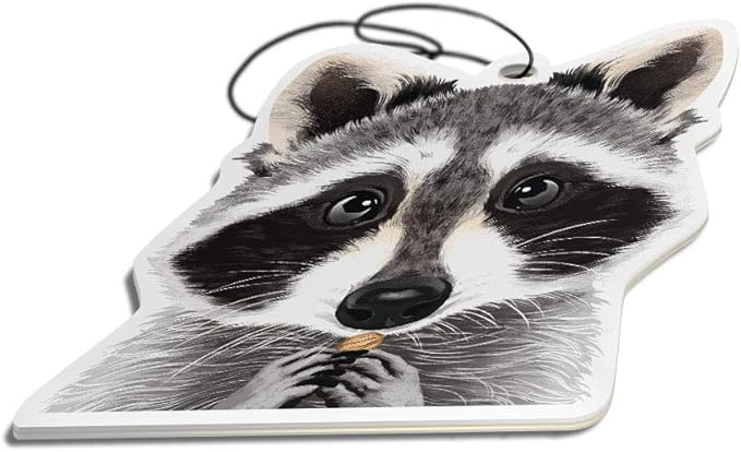 WIRESTER Hanging Air Freshener for Car, Home, Bathroom, Office, Decorative Charm Ornaments, Raccoon