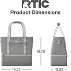 RTIC 2-in-1 Chillout Bag Soft Insulated Cooler Tote, Portable, for Lunch, Beach, Travel, Drink, Beverage, Car, Camping, Picnic, 24-Can Capacity,