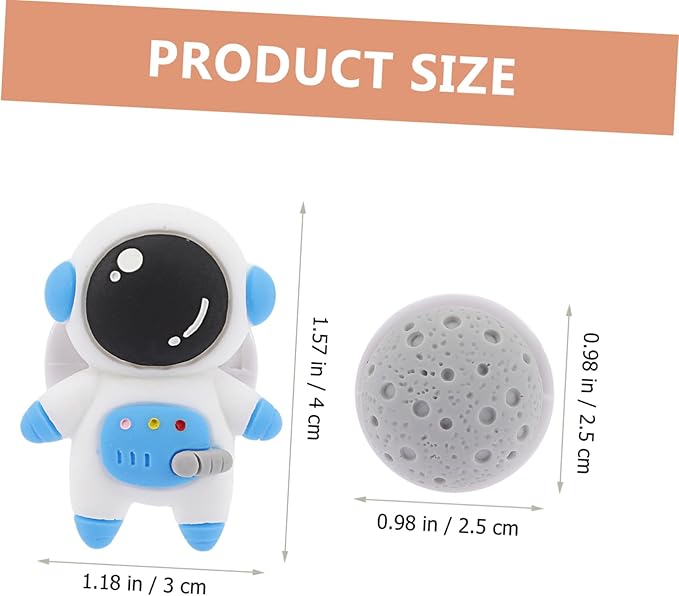 Vaguelly 2 Sets Car Dashboard Decorations Astronaut Air Diffuser Air Car Vent Clips Decorative Air Conditioning Outlet Fresheners Vent Clips Auto Accessories