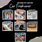Lavender Car Air Freshener Set of 3 (10 ml) – Hanging Diffusers with Wooden Cap – Aromatherapy Scent for Car, Home & Office – Velvet Gift Bag – Long Lasting