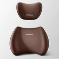 2025 Car Headrest & Lumbar Support Cushion, Car Lumbar Support Pillow and Neck Pillow Kit, Ergonomic Seat Headrest and Backseat for Neck Back Pain Relief (Brown)