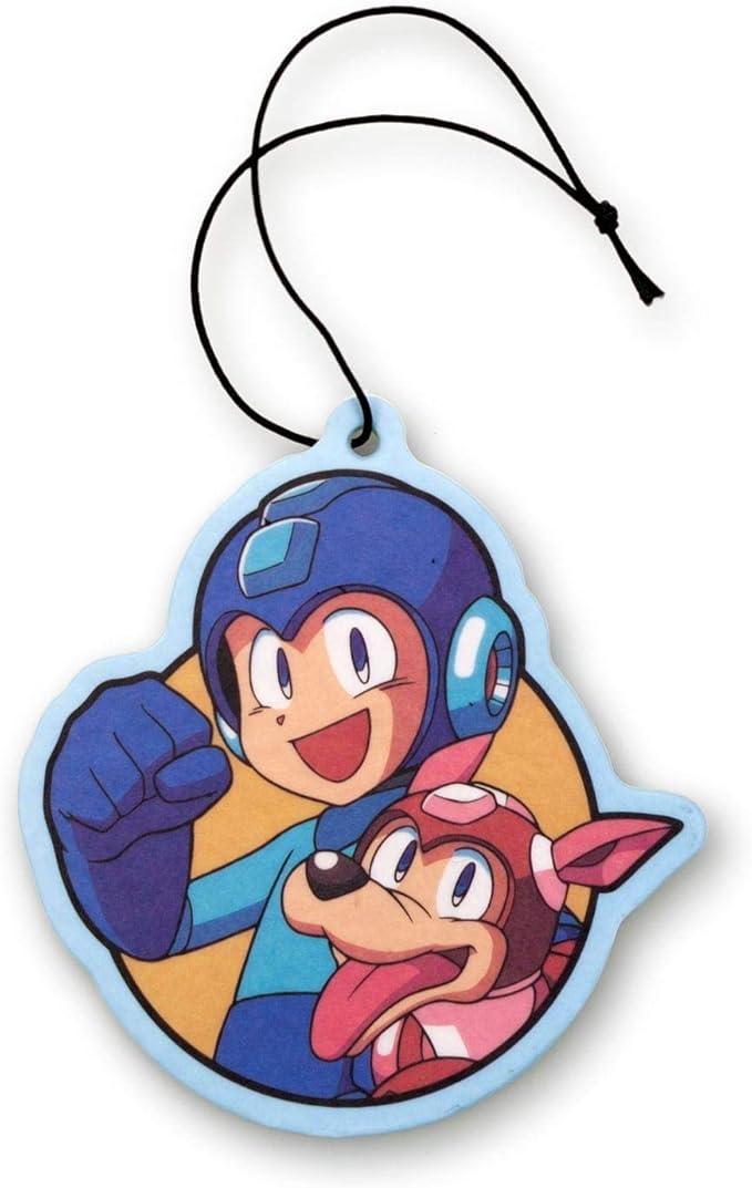 Mega Man and Rush Air Freshener | Vanilla Scented | Mega Man Legacy Collection