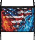 Fire USA Flag Car Roof Storage Bag Car Organizer for Car Seat Multi-Purpose Car Bag Storage Box Organizer Pouch Pocket Can Hold Mobile Phone, Wallet, Glasses