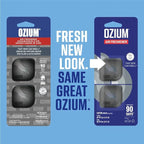 Ozium Membrane Car Vent Clip AC Air Fresheners Car Air Freshener and Car Odor Eliminator (That New Car Smell, 4 Packs)