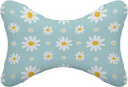 Car Headrest Pillow Compatible with Sky Blue Daisy Flowers, Cartoon Neck Pillow for Car, 2 Pcs Comfortable Soft Car Seat Pillow for Driving,Head Rest Cushion, Cute Neck Pillow for Travel