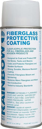 Rainbow Fiberglass Sealer Protective Coating Spray Can 4621 | Protects Ladders, Wooden, Fiberglass Assemblies Against Decaying, Cracking, Chipping, Fading, and Flaking (1)
