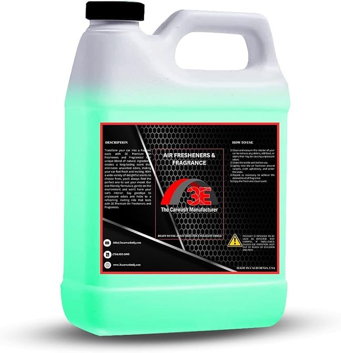 3E Car Air Freshener Concentrate – 64 oz – Professional Automotive Fragrance – Multiple Scents (Pine)