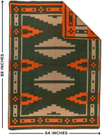 Arcturus Rainier Wool Blanket, Warm, Thick, Washable Wool Blanket for Home, Outdoors, Camping, Tailgates, Picnic, Hunting, Travel & Emergency Kits, Twin Size, 4.5 lb, Lone Pine