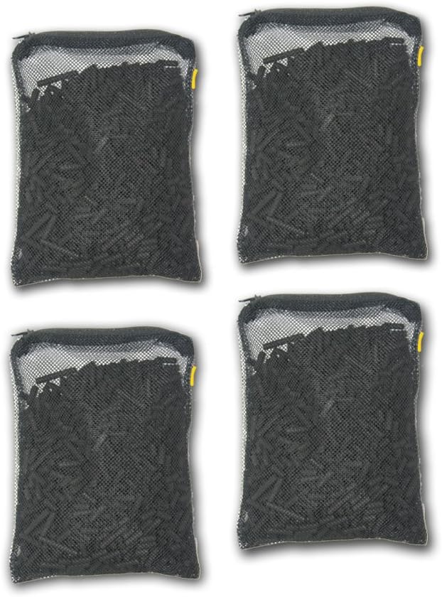 Aquacity Activated Charcoal Carbon in Free Mesh Media Bags for Aquarium Fish Pond Tank Canister Filter (4-Pack (4 lbs))