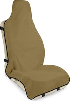 Waterproof Seat Cover Towel, Premium Sweat Carseat Protector, Perfect for Universal Anti-Slip Car Truck SUV Seat, Great for Surfing Yoga Gym Workout, Brown