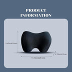 SPRFUFLY Make Relaxing Car Headrest Pillow, Car Pillow for Driving with Adjustable Strap, Breathable Removable Cover & Ergonomic Design - Softness Travel Car Neck Support Pillow(Black, 1PC)