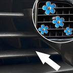 8PCS Car Daisy Flower Air Vent Clip, Cute Auto Outlet Air Conditioning Clip, Sweet Girly Vehicle Fresheners Gift for Women Girls, Car Interior Decor Universal Fit（Blue）