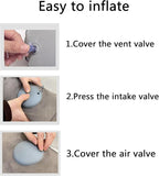 Lumbar Support Pillow for Office Chair and Car Seat, Inflatable Travel Back Rest Cushion for Airplane,Versatile Use Lower Back Cushion,Back Support Pillow, Protable Foldable Design