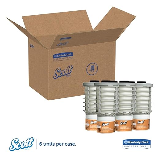 Scott Essential Air Freshener Refill (12373), Mango, Automatic / Continuous Release, 6 Refills / Case