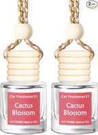 Hanging Car Air Freshener, Long Lasting Essential Oil Diffuser, Non-Toxic New Car Scent, Cute Car Fresheners for Women, 2 Pack Made in USA