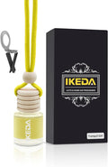 Ikeda Car Air Freshener: Hanging Car Smell Air Freshener | 10ml Round Hanging Car Decoration | Long Lasting Fragrance | For Auto Home | 1pcs (Lemon(Circular))