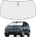 Proadsy 2026 Upgrade Front Windshield Sun Shade Foldable Sunshade Protector Custom Sun Visor Fit 2016-2019 Ford Explorer SUV ST XLT Limited Platinum Accessories