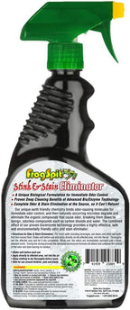 Frog Spit Stink and Stain Eliminator | 16 oz Enzymatic Cleaner | All Purpose Apply and Let Dry Odor and Stain Remover Spray | Safe on All Surfaces