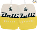 BRISA VW Collection Volkswagen Air Freshener, Room Freshener, Deodorizer for Cars T1 Bus Campervan Motif (Set of 2) (Citrus/Yellow)