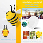 2PCS Little Bee Car Air Vent Clip, Automobile Perfume Air Conditioning Vent Accessories, Cute Car Air Freshener Gift (yellow)