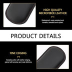 WZP 2PCS Car Door Armrest Pads, Soft Leather+Memory Foam Car Knee Pads, Arm Rest Elbow Cushion with One-Piece Molding, Universal Car Interior Accessories for Arm Support Protect (Black)