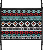 Car Roof Storage Bag Tribal Grid Print Hanging Car Storage Bag Premium Car Seat Organizer Inner Car Accessories Compatible with Most Vehicles