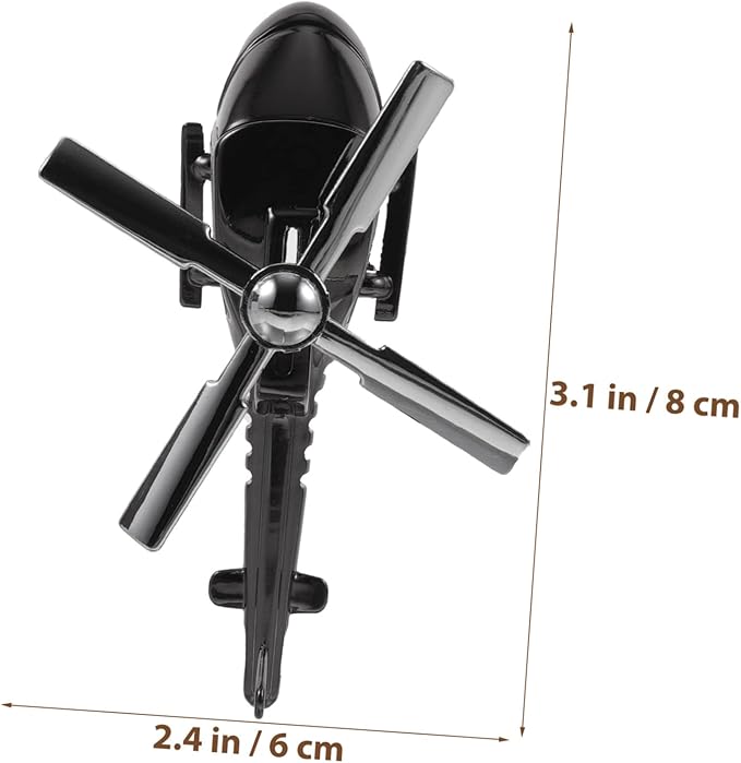 Rotating Helicopter Car Aromatherapy Diffuser Air Freshener for Vehicle Cute Air Outlet Ornament for Home and Office Decoration