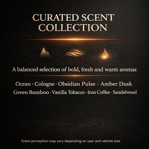 2 Smart Car Air Freshener Diffusers – Rechargeable Auto Scent Device Set with 12 Refills – Anti-Leak System, 3 Spray Modes & Motion Sensor Auto On/Off