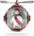 Jesus Loves You Car Air Freshener with 6-Color Auto Light Up & 4 Scented Pads – Light Fragrance, Decorative Auto Accessories, Cute Easter Decoration, Mother's Day and Father's Day Small Gifts
