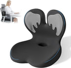 Ergonomic Seat Cushion,Office Chair Cushion with Lumbar Support Pillow,Memory Foam Car Seat Cushions,Designed for Sciatica, Tailbone,Back Pain,Back Cushion for Office,Car,Home Desk Chair