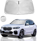 Windshield Sun Shade for BMW X5 2026 2025 2024 2023 2022 2021 2020 2019 M Sport xLine Front Window Sunshade SUV Accessories Fodable Sun Visor UV Protector Shade Heat Shield Cover
