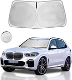 Windshield Sun Shade for BMW X5 2026 2025 2024 2023 2022 2021 2020 2019 M Sport xLine Front Window Sunshade SUV Accessories Fodable Sun Visor UV Protector Shade Heat Shield Cover