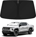 KUST Windshield Sun Shade for 2024 2025 2026 Chevrolet Chevy Silverado EV/GMC Sierra EV Custom Fit Sunshade Accessories Full Covered Window Sun Protector Foldable Block UV Rays Keep Car Cooler