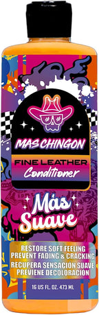 Mas Chingon Fine Leather Conditioner for Leather Car Interiors, Seats, Boots, Bags and More (Works on Natural, Synthetic, Pleather, Faux Leather and More), 16 fl oz