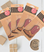 Fresh Fresheners Outdoor Adventure Car Air Freshener 4 Pack Scented With Premium Oils (Cowboy Boot)