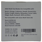 XXGO 10 Pcs Universal 2 Inch Stainless Steel Oscillating Multi Tool Rigid Scraper Blades for Paint, Grout Removal XG1010