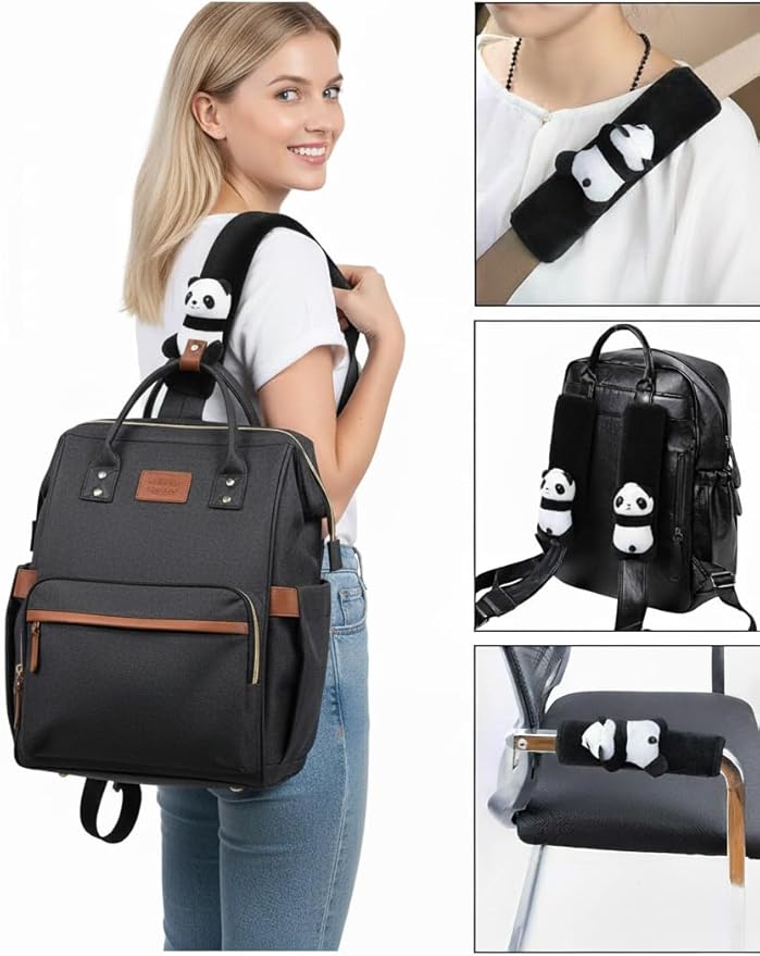 Seat Belt Cover Pad, Soft Seatbelt Cover for Shoulder Comfort, Universal Seatbelt Cushion for Kids and Adults-2 PCS