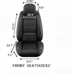 Chezope Leather Seat Covers, Beige Car Seat Covers Front Pair, Breathable Car Seat Protectors, Wear-Resistant Car Accessories, Universal Fit for Most Cars,SUVs Truck (Beige-Diamonds, Front Pair)