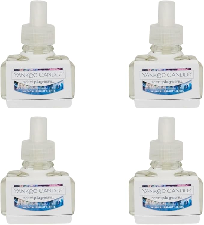 Yankee Candle ScentPlug Refill, Magical Bright Lights (Pack of 4)