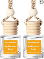 C Classy Car Air Freshener Hanging 2 Pack, Spellbound Essential Oil Diffuser for Cars, Long-Lasting Fragrance, Cute Car Accessories, C ar Air Fresheners for Women & Men Gift, Made in USA
