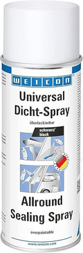 WEICON Allround Sealing Spray 400ml / 13.5oz | Waterproof Sealant for Indoor & Outdoor Use | Ideal for Boat, Car, Motorcycle, Caravan | Industrial Grade (Black, 400ml / 13.5oz)