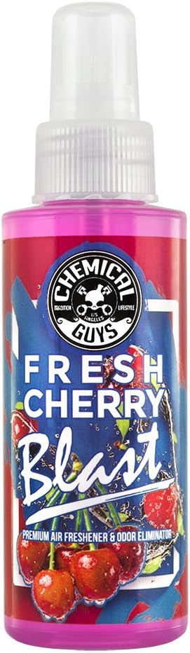 Chemical Guys AIR22804 Air Freshener & Odor Eliminator (Fresh Cherry Blast Premium), 4 fl. oz