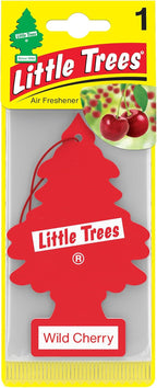 LITTLE TREES Car Air Freshener | Hanging Paper Tree for Home or Car | Wild Cherry | Single Tree per Package