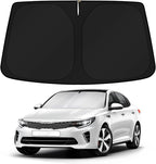KUST Windshield Sun Shade for KIA K5 / Kia Optima Accessories 2016 2017 2018 2019 2020 (Not for 2021 KIA K5) Custom Fit Window Shade Foldable Sun Visor Protector Blocks UV Rays Keep Your Car Cooler