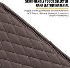Mandark Car Center Console Cover, Microfiber Leather Vehicle Armrest Protector Cushion with 2 Storage Bags, Auto Interior Arm Rest Seat Box Pad Accessories, Universal for SUV, Sedan, Truck (Coffee)