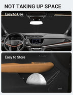 Proadsy 2026 Upgrade Windshield Sun Shade Custom Fit Cadillac XT5 2017-2026 4-Layer Foldable Front Sunshade Protector Sun Visor Blocks UV Rays Keep Car Cooler Accessories