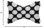 Car Headrest Pillow Compatible with Black And White Volleyball Ball, Cartoon Neck Pillow for Car, 2 Pcs Comfortable Soft Car Seat Pillow for Driving,Head Rest Cushion, Cute Neck Pillow for Travel