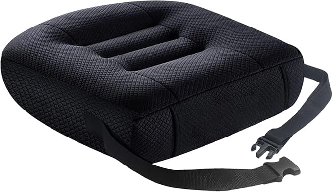 Adult Booster Seat for Car, 17"*17",4" Thick Car Seat for Short Drivers, Butt Cushion for Office Chairs, Car Seat Cushions for Driving
