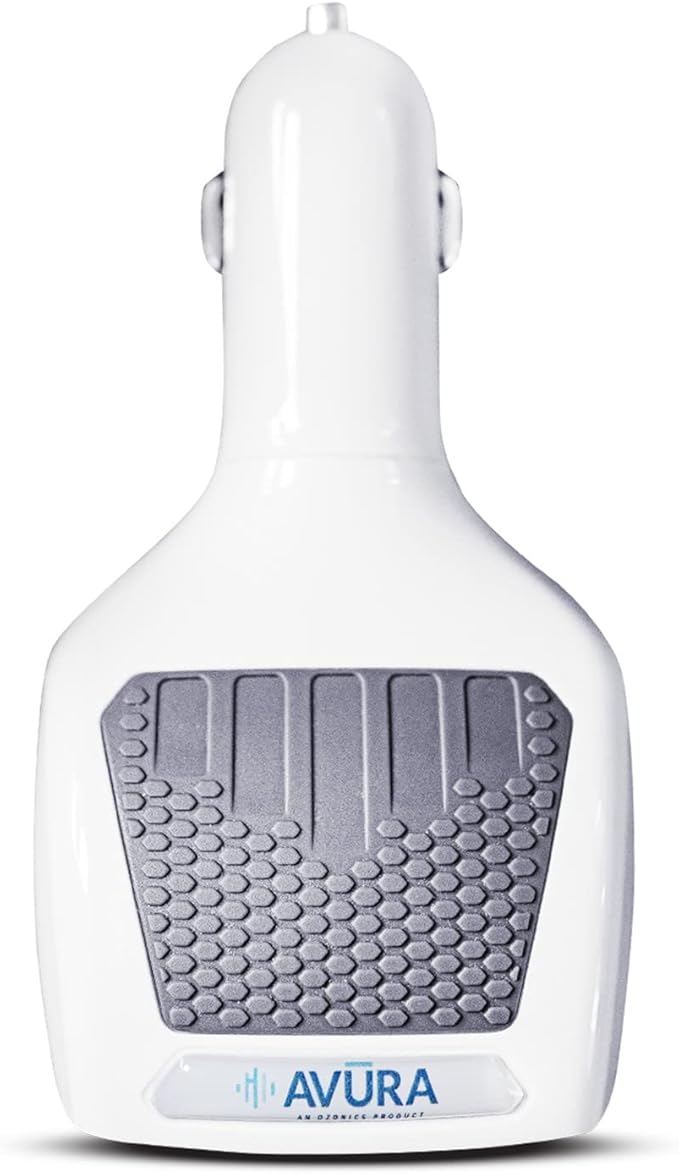 Micro3 Ozone Generator Air Purifier for Cars, Trucks, RVs, UTVs, Boats | Car Odor Eliminator and Air Freshener to Deodorize & Remove Smoke, Pet, Musty Odors (White)